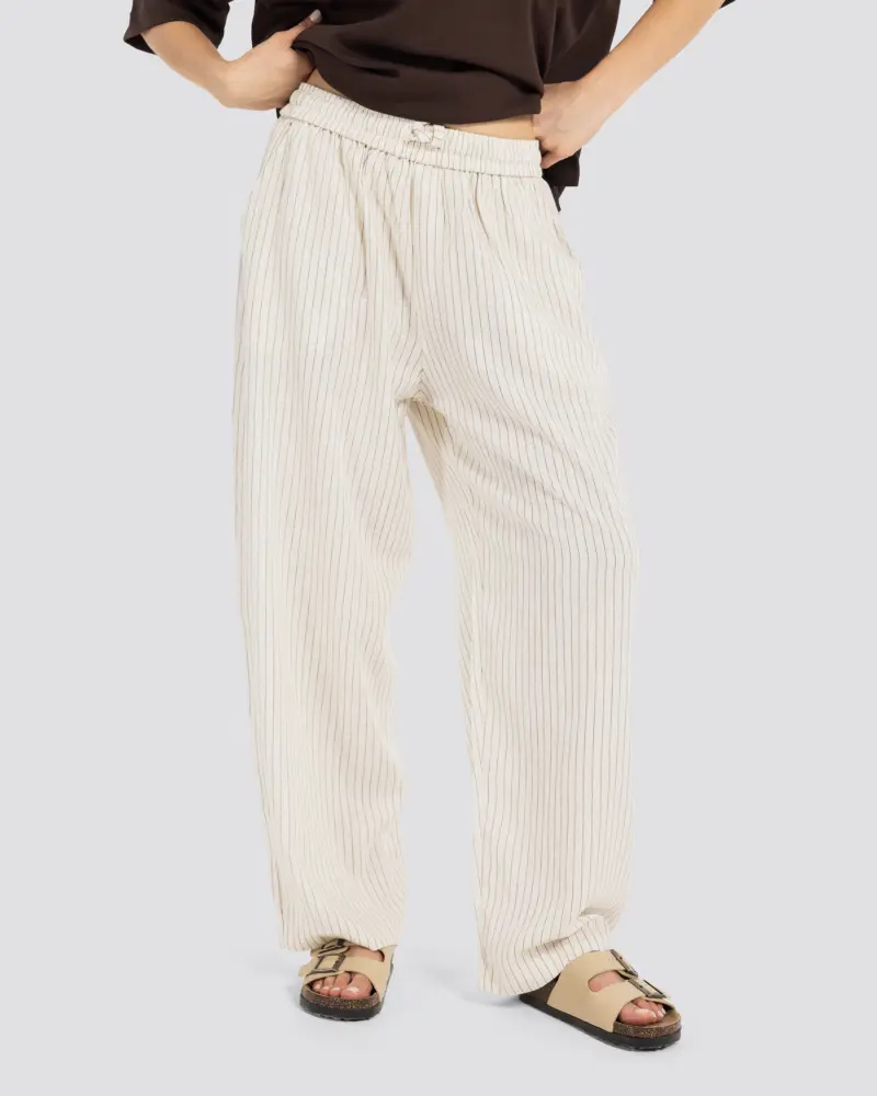 Relaxed Striped Linen Trousers – Anti Basic streetwear Egypt (photo 6)